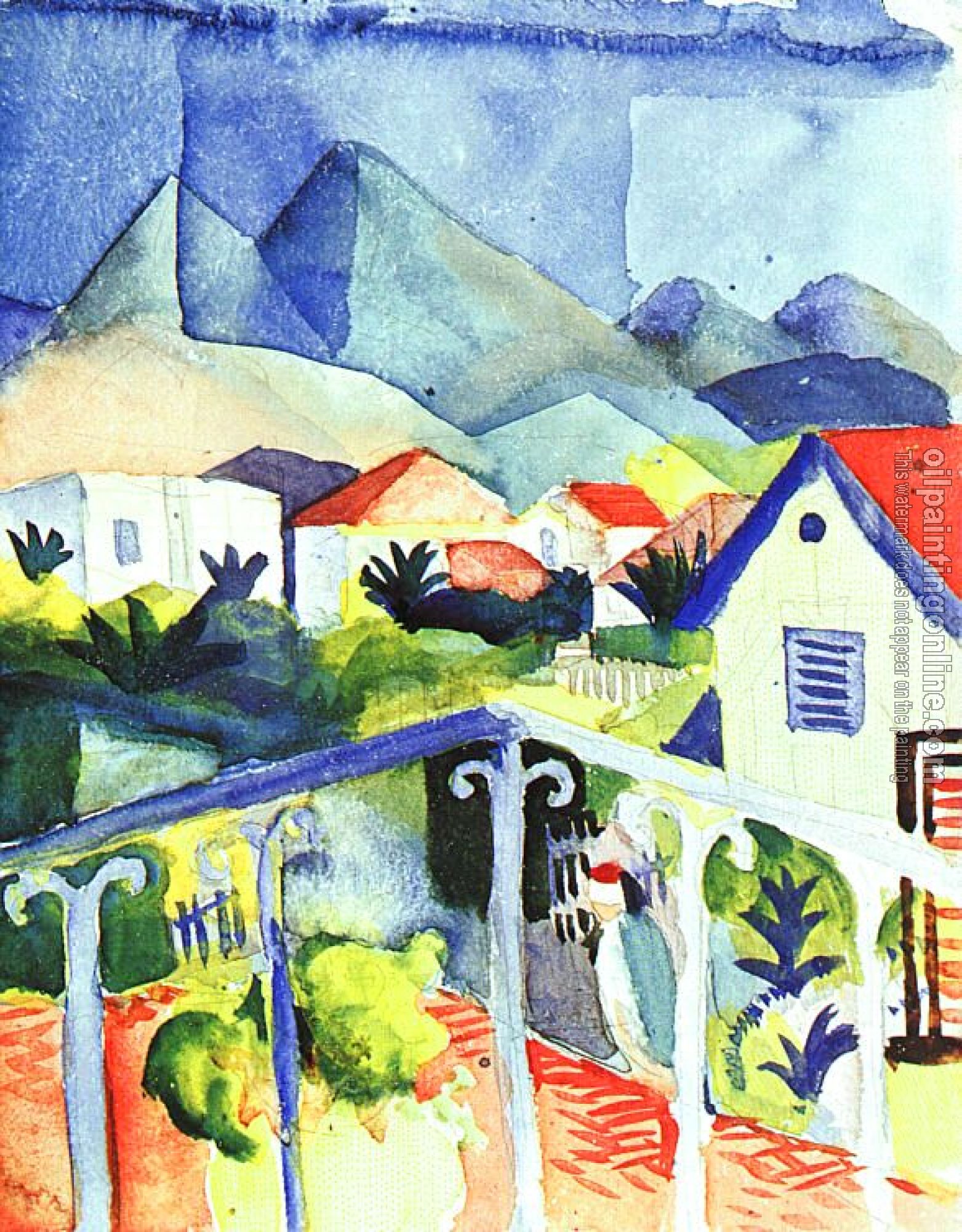 Macke, August - Oil Painting